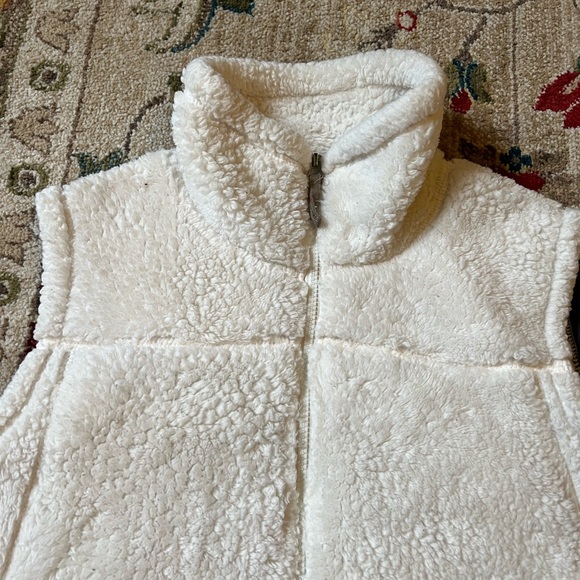 Free Country Womens Faux Fur Vest Size XL Soft Sleeveless Zip Pockets White - Picture 5 of 14